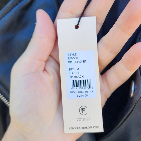 Rebecca Minkoff black leather moto jacket - Picture 7 of 14